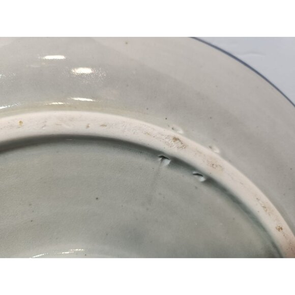 Vtg Ken Edwards El Palomar Guadalajara Blue 14" Chop Plate/Round Platter Signed - Picture 6 of 13